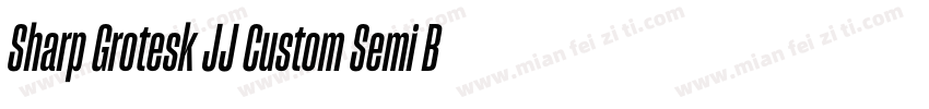 Sharp Grotesk JJ Custom Semi Bold 2字体转换